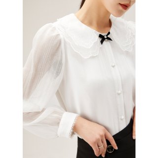Lace Collar Elegance Blouse