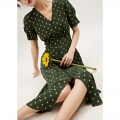 Olive Pop Polka Dress