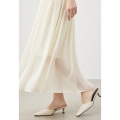 Ivory Veil Shimmer Skirt