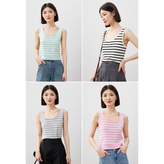 Breezy Stripe Knit Tank